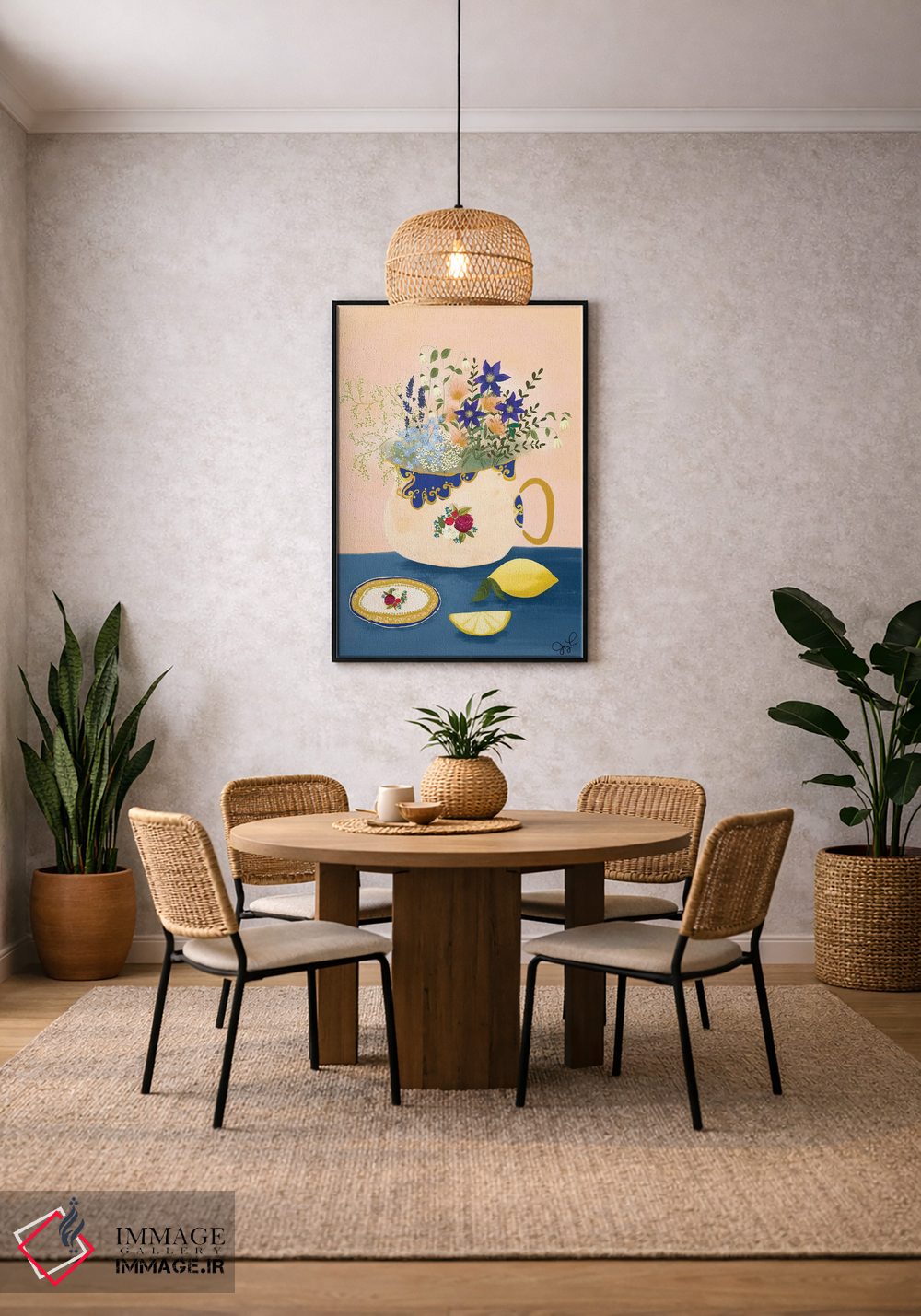 تابلو دکوراتیو گل وحشی استافوردشایر اثر جوی لافرم - D3B