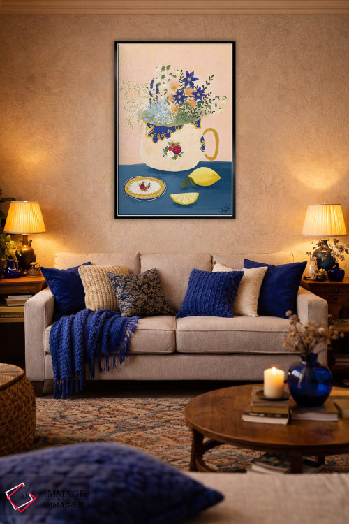 تابلو دکوراتیو گل وحشی استافوردشایر اثر جوی لافرم - D4B