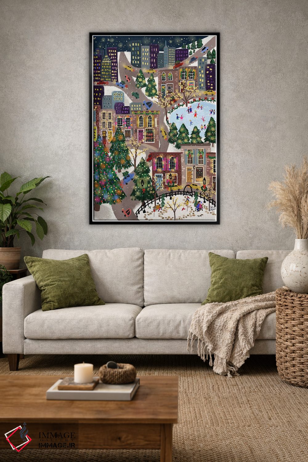 تابلو دکوراتیو شهر درخشان اثر جوی لافرم - D1B