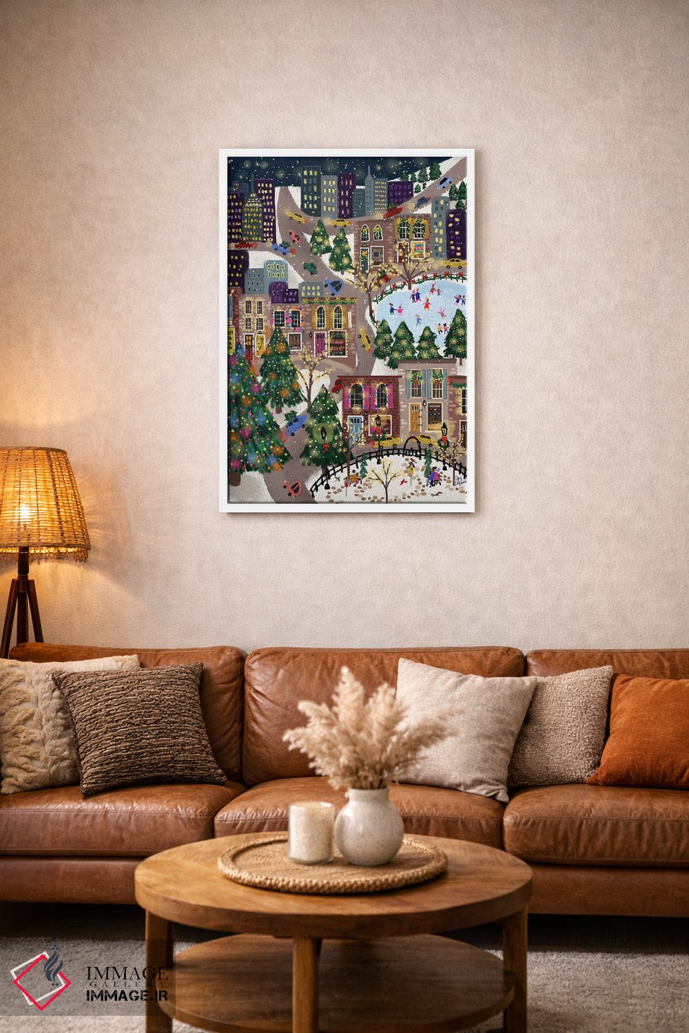 تابلو دکوراتیو شهر درخشان اثر جوی لافرم - D2W