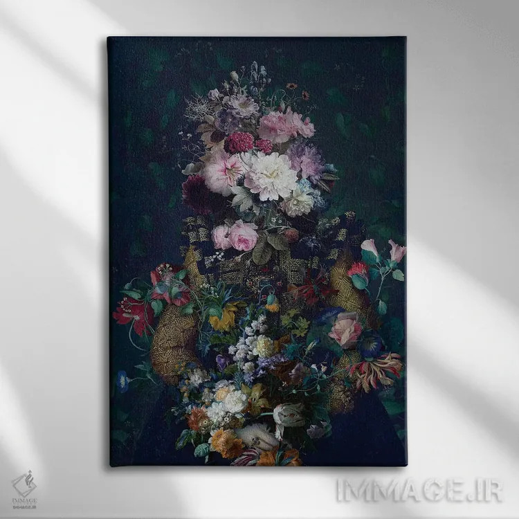 تابلو دکوراتیو طبیعت بی جان اثر خوزه لوئیس گوئررو - نمای روبهرو روی دیوار