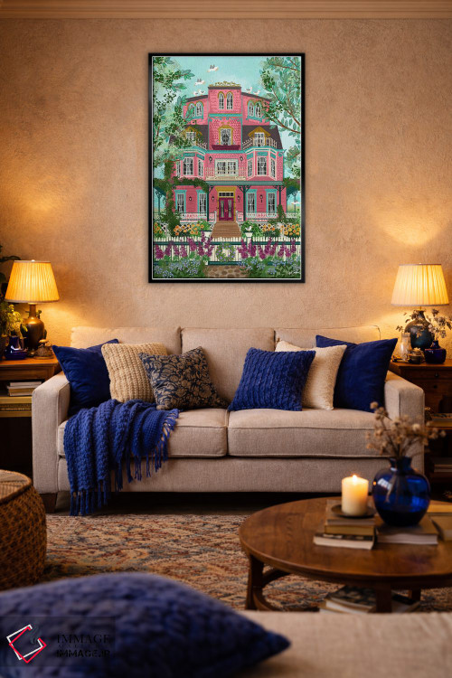 تابلو دکوراتیو خانه ساحلی اثر جوی لافرم - D5B