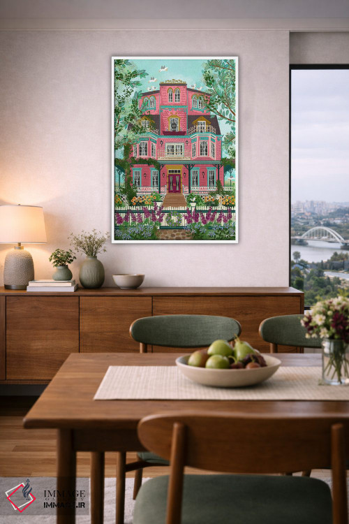 تابلو دکوراتیو خانه ساحلی اثر جوی لافرم - D6W