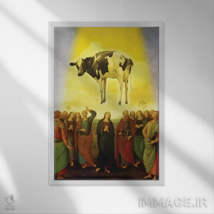 تابلو دکوراتیو آدم ربایی اثر خوزه لوئیس گوئررو - نمای قابدار سفید