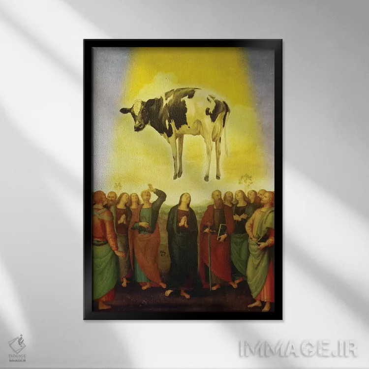 تابلو دکوراتیو آدم ربایی اثر خوزه لوئیس گوئررو - نمای قابدار مشکی