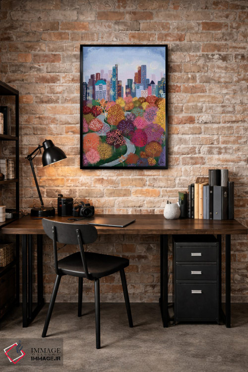 تابلو دکوراتیو پاییز در پارک اثر جوی لافرم - D4B