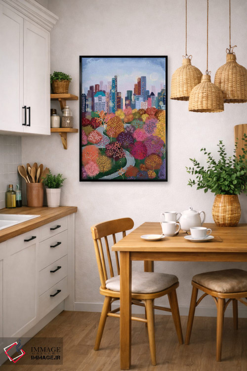 تابلو دکوراتیو پاییز در پارک اثر جوی لافرم - D5B