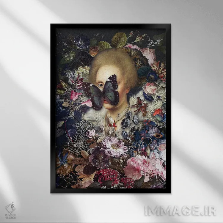 تابلو دکوراتیو چشم اثر خوزه لوئیس گوئررو - نمای قابدار مشکی