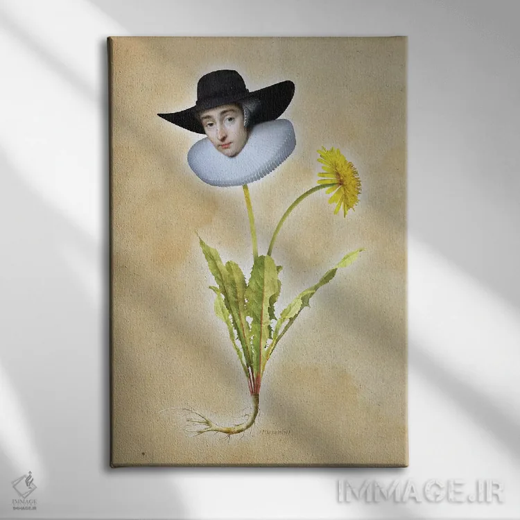 تابلو دکوراتیو قاصدک اثر خوزه لوئیس گوئررو - نمای روبهرو روی دیوار