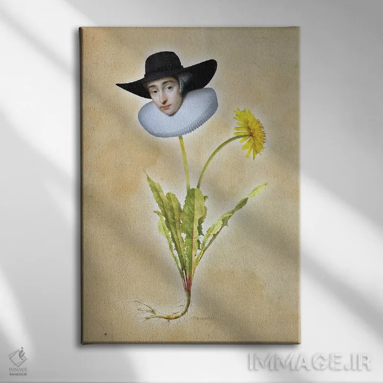 تابلو دکوراتیو قاصدک اثر خوزه لوئیس گوئررو - نمای روبهرو روی دیوار