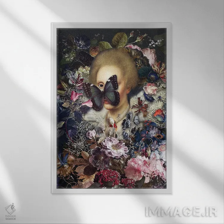 تابلو دکوراتیو چشم اثر خوزه لوئیس گوئررو - نمای قابدار سفید