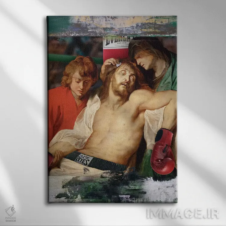 تابلو دکوراتیو مبارز اثر خوزه لوئیس گوئررو - نمای روبهرو روی دیوار