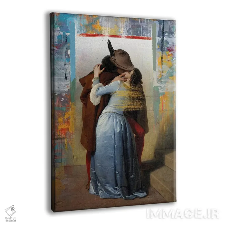 تابلو دکوراتیو بوسه اثر خوزه لوئیس گوئررو - نمای پرسپکتیو محصول