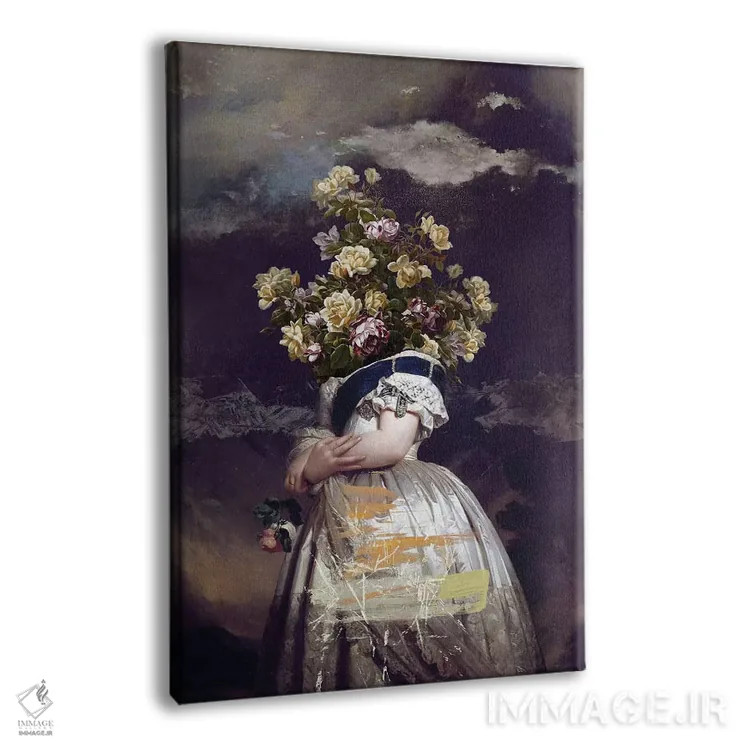 تابلو دکوراتیو گل ها اثر خوزه لوئیس گوئررو - نمای پرسپکتیو محصول