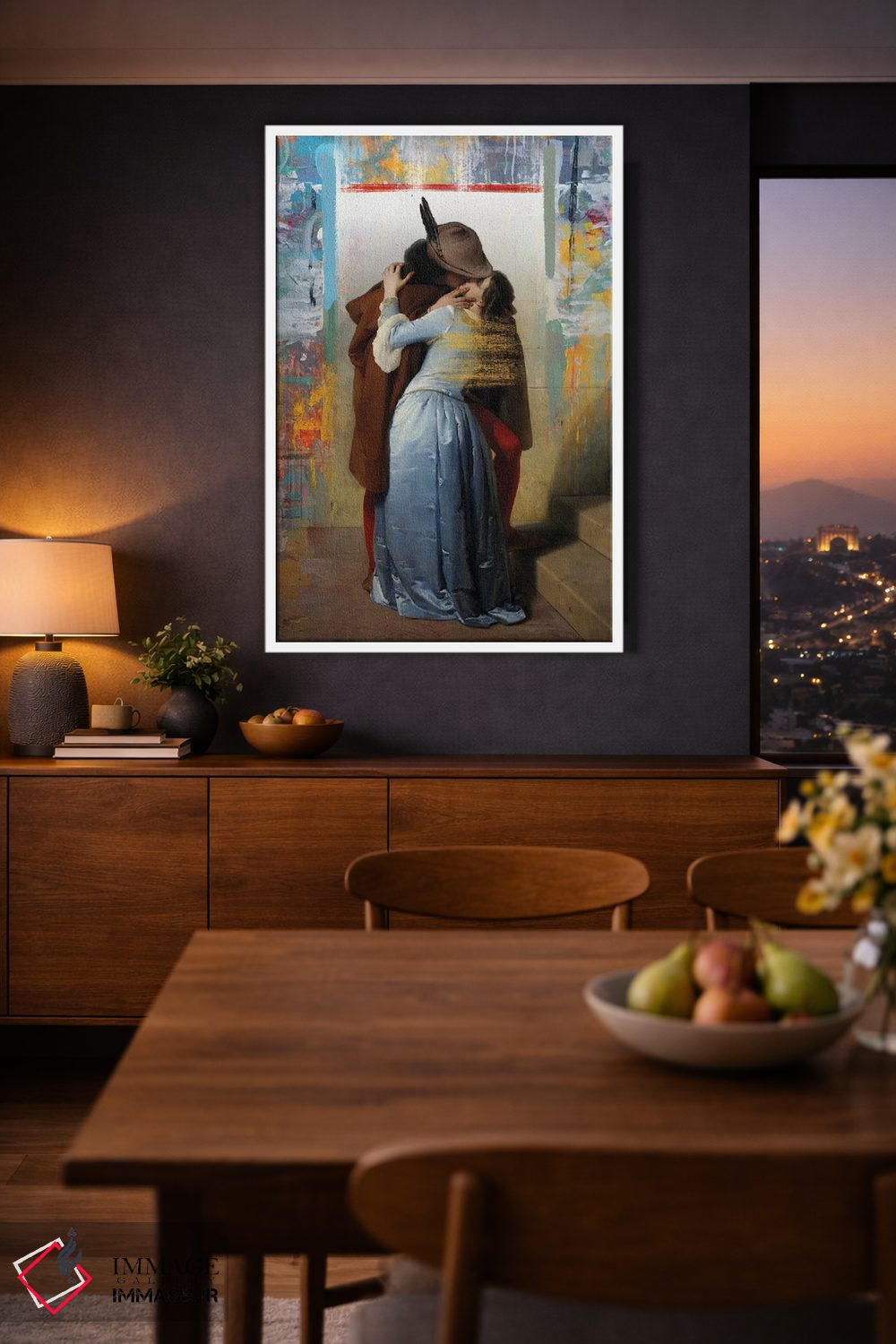 تابلو دکوراتیو بوسه اثر خوزه لوئیس گوئررو - D3W