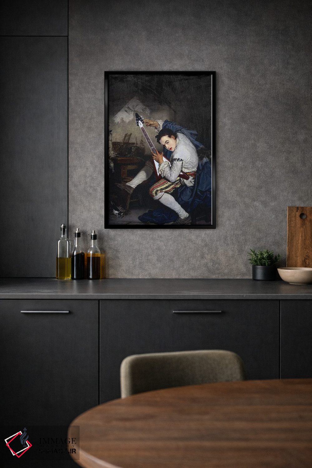 تابلو دکوراتیو گیتاریست اثر خوزه لوئیس گوئررو - D1B