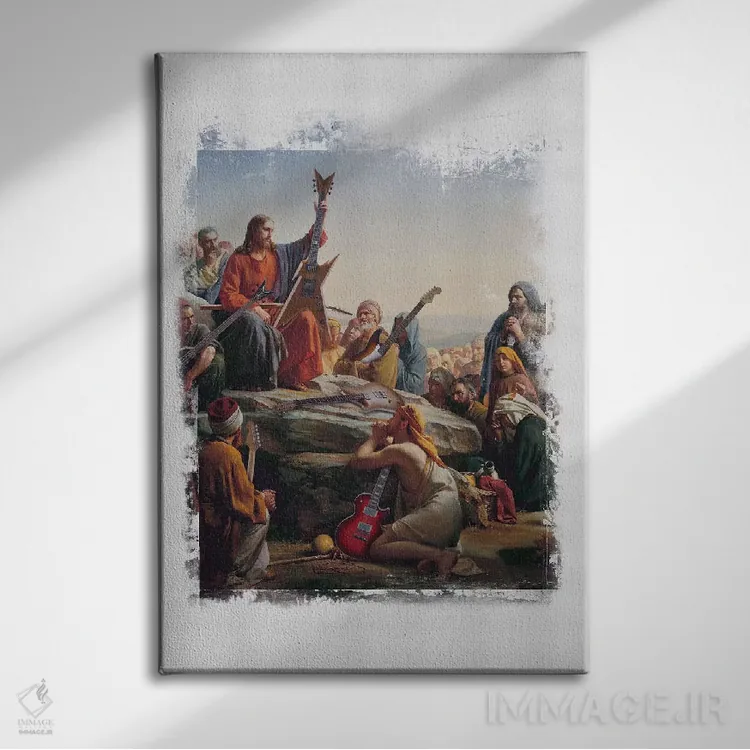تابلو دکوراتیو عیسی فوق العاده است اثر خوزه لوئیس گوئررو - نمای روبهرو روی دیوار