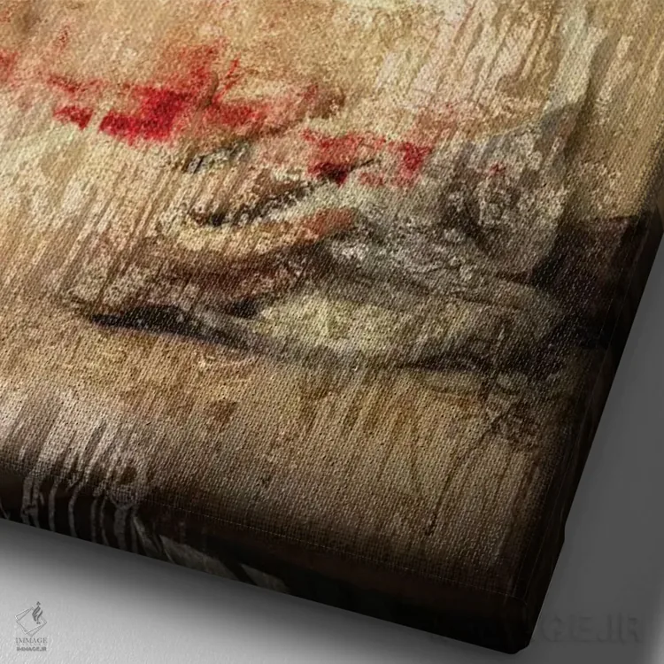 تابلو دکوراتیو لوکس اثر خوزه لوئیس گوئررو - نمای نزدیک بافت بوم