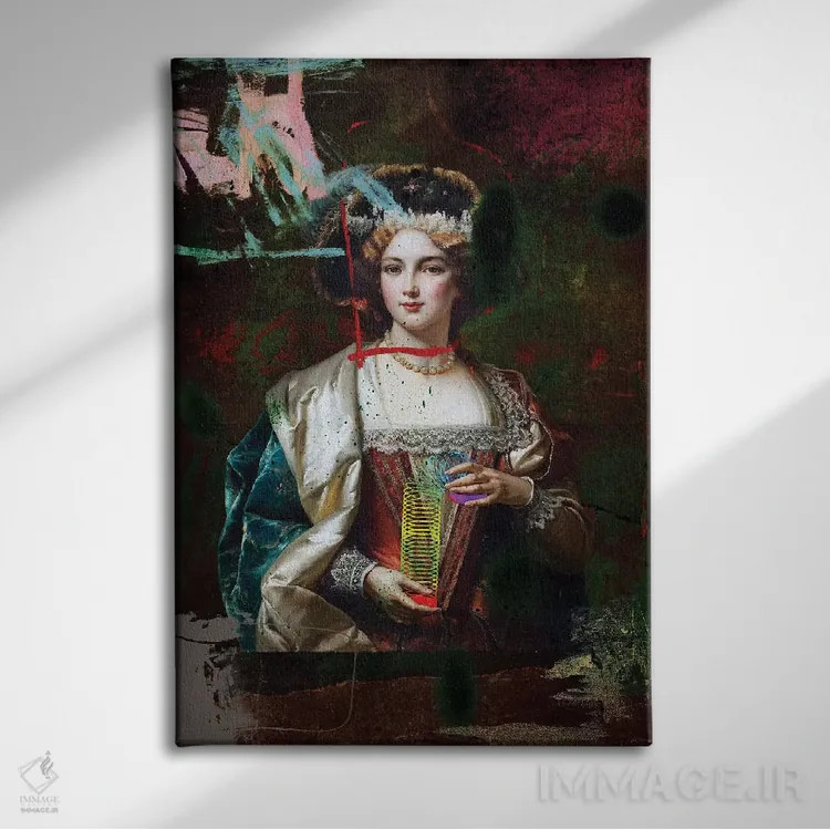 تابلو دکوراتیو اسلینکی اثر خوزه لوئیس گوئررو - نمای روبهرو روی دیوار