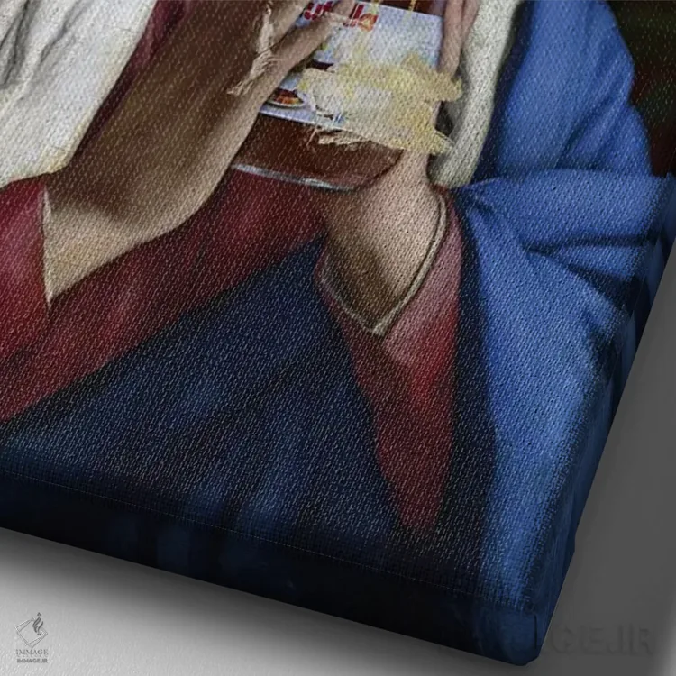 تابلو دکوراتیو اشتیاق اثر خوزه لوئیس گوئررو - نمای نزدیک بافت بوم