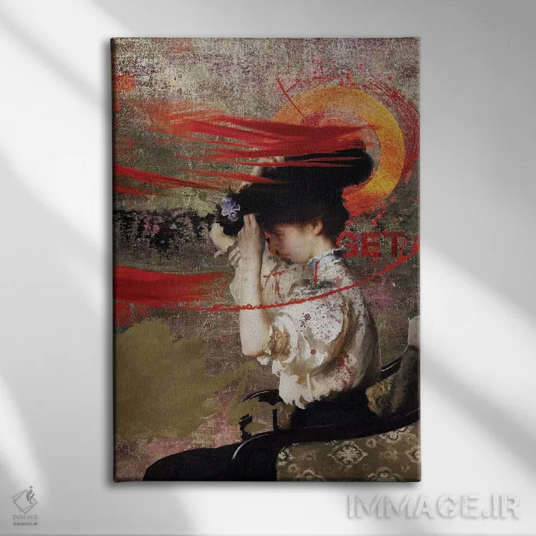 تابلو دکوراتیو کلاه اثر خوزه لوئیس گوئررو - نمای روبهرو روی دیوار