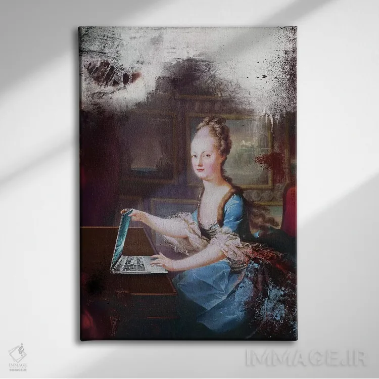 تابلو دکوراتیو آی بوک اثر خوزه لوئیس گوئررو - نمای روبهرو روی دیوار