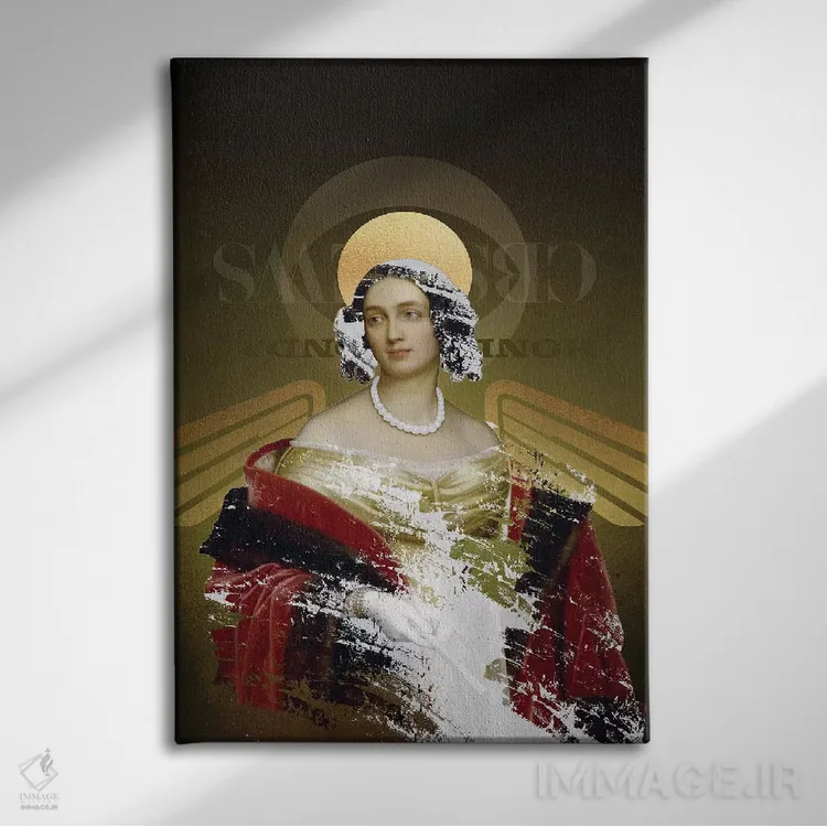 تابلو دکوراتیو چگونه یک موجود الهی بسازیم اثر خوزه لوئیس گوئررو - نمای روبهرو روی دیوار