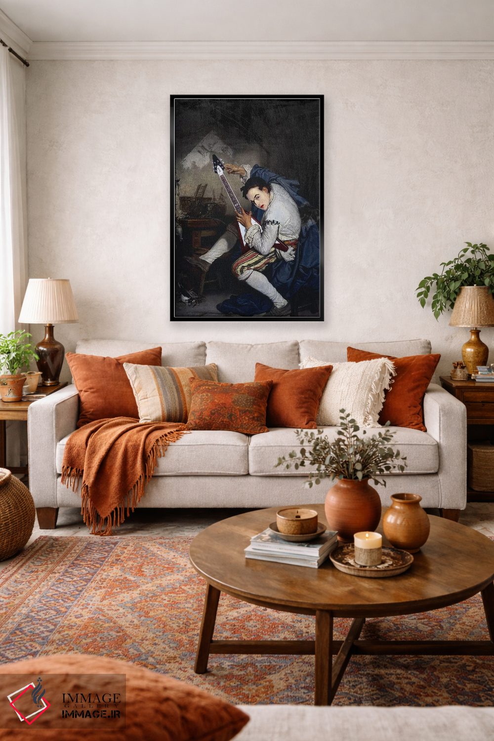 تابلو دکوراتیو گیتاریست اثر خوزه لوئیس گوئررو - D4B