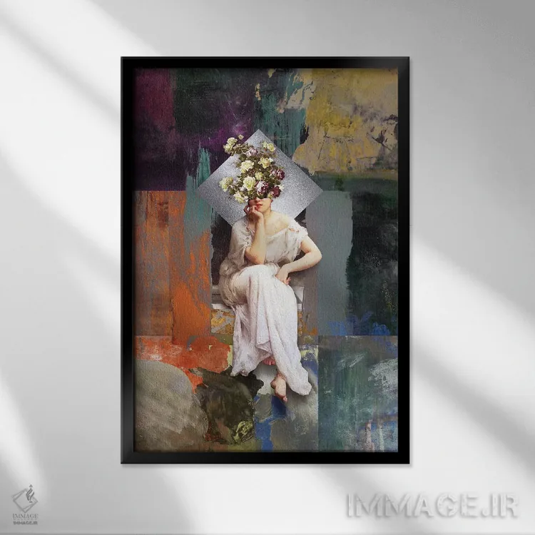 تابلو دکوراتیو به یاد تو اثر خوزه لوئیس گوئررو - نمای قابدار مشکی