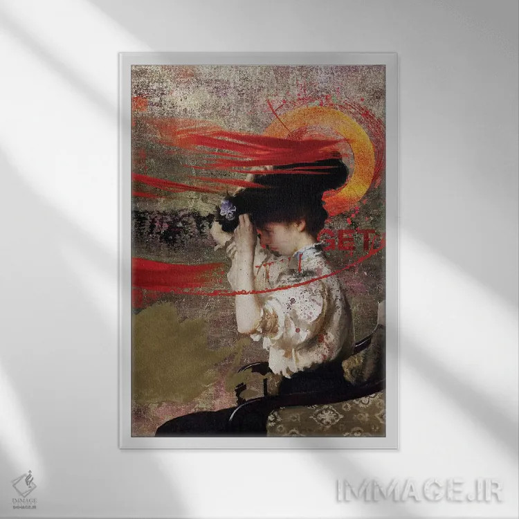 تابلو دکوراتیو کلاه اثر خوزه لوئیس گوئررو - نمای قابدار سفید