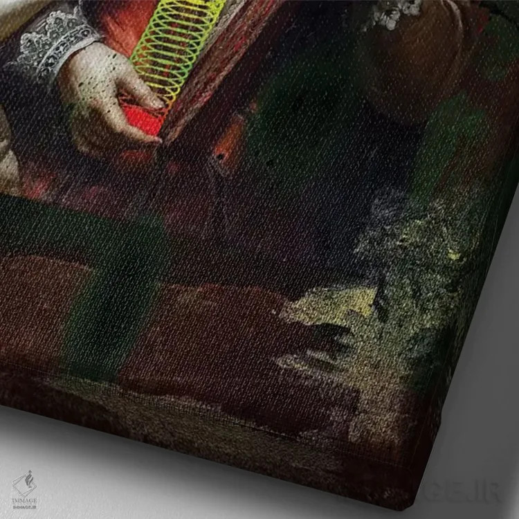 تابلو دکوراتیو اسلینکی اثر خوزه لوئیس گوئررو - نمای نزدیک بافت بوم