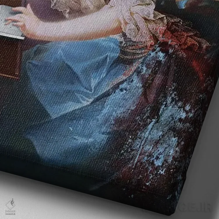 تابلو دکوراتیو آی بوک اثر خوزه لوئیس گوئررو - نمای نزدیک بافت بوم