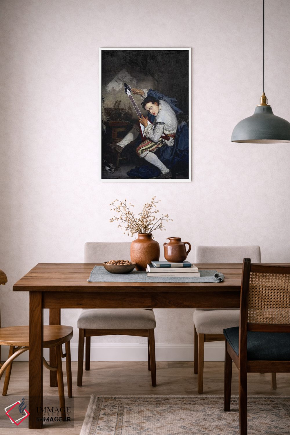 تابلو دکوراتیو گیتاریست اثر خوزه لوئیس گوئررو - D6W