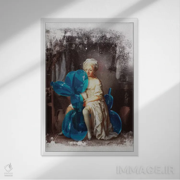 تابلو دکوراتیو حیوان خانگی اثر خوزه لوئیس گوئررو - نمای قابدار سفید