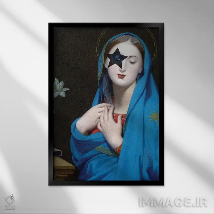 تابلو دکوراتیو کودک ستاره ای اثر خوزه لوئیس گوئررو - نمای قابدار مشکی