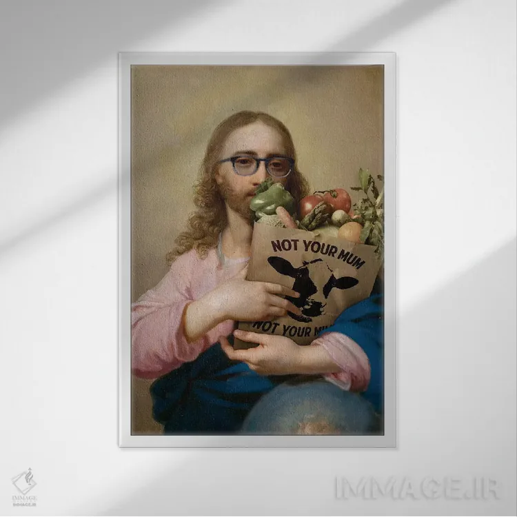 تابلو دکوراتیو باور نوین اثر خوزه لوئیس گوئررو - نمای قابدار سفید