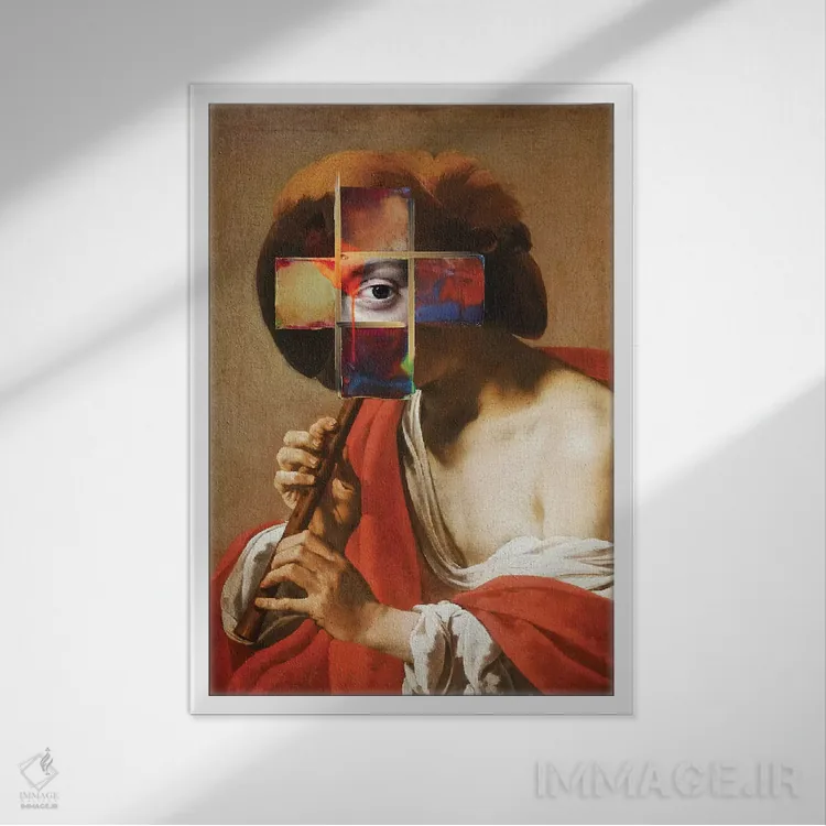 تابلو دکوراتیو ملودی غمگین اثر خوزه لوئیس گوئررو - نمای قابدار سفید