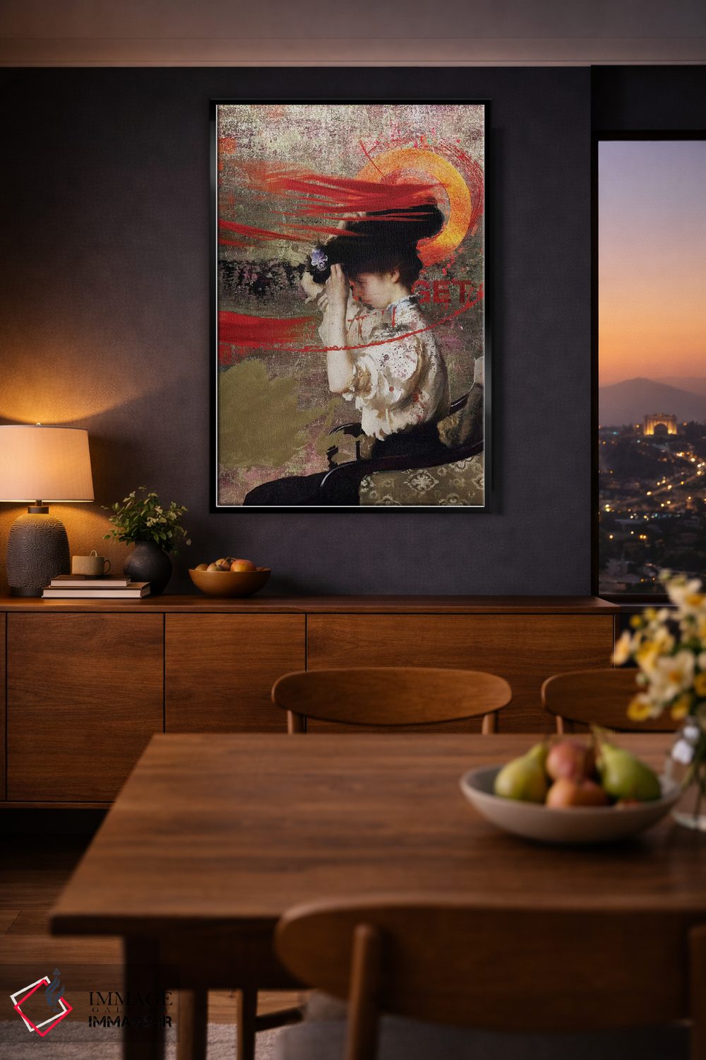 تابلو دکوراتیو کلاه اثر خوزه لوئیس گوئررو - D1B