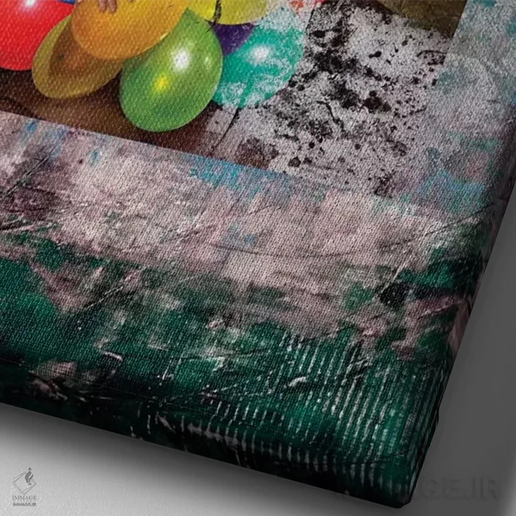 تابلو دکوراتیو هورا اثر خوزه لوئیس گوئررو - نمای نزدیک بافت بوم