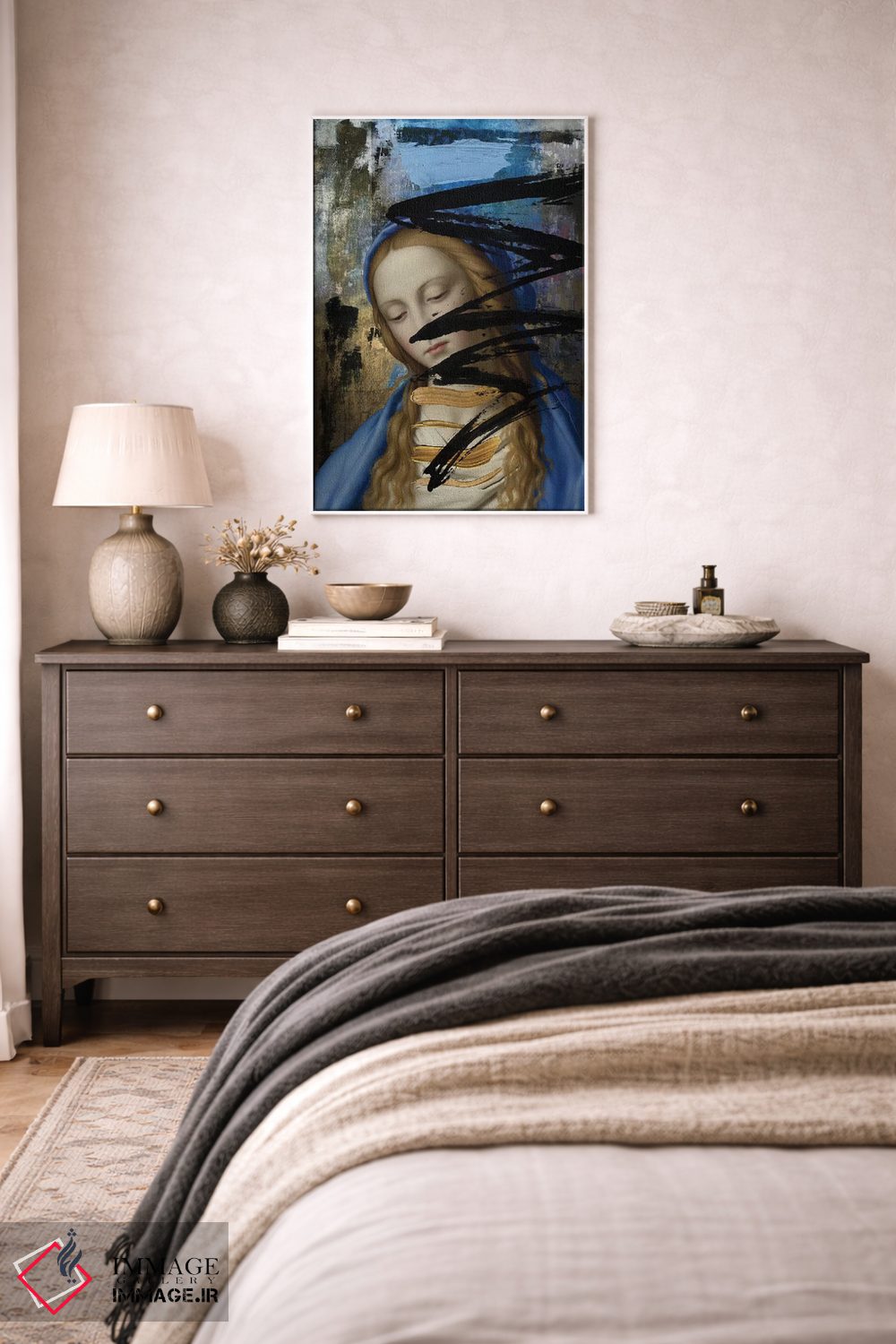 تابلو دکوراتیو آبی اثر خوزه لوئیس گوئررو - D2W