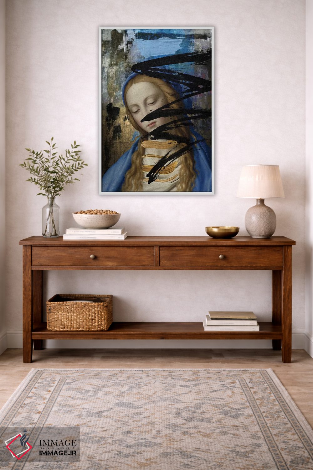 تابلو دکوراتیو آبی اثر خوزه لوئیس گوئررو - D3W