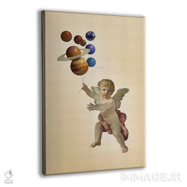 تابلو دکوراتیو فرشته اثر خوزه لوئیس گوئررو - نمای پرسپکتیو محصول