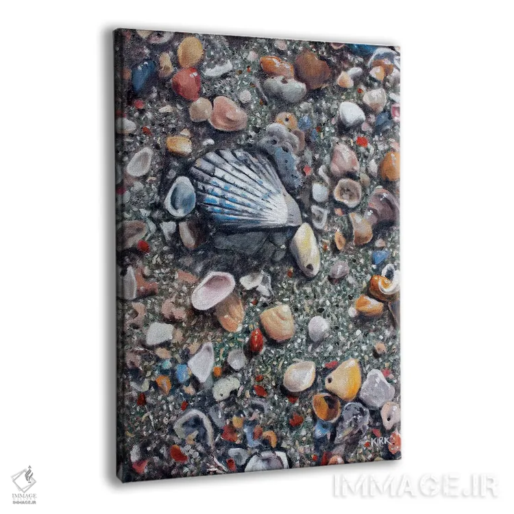 تابلو دکوراتیو بازمانده های جزر و مد اثر جری لی کرک - نمای پرسپکتیو محصول