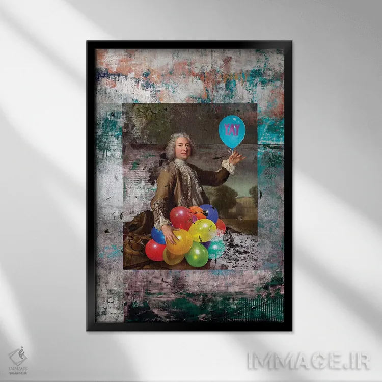 تابلو دکوراتیو هورا اثر خوزه لوئیس گوئررو - نمای قابدار مشکی