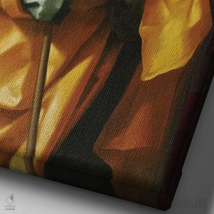 تابلو دکوراتیو پرستش اثر خوزه لوئیس گوئررو - نمای نزدیک بافت بوم