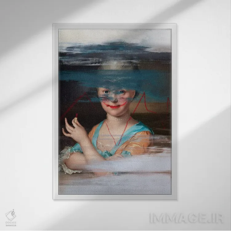 تابلو دکوراتیو خوشبختی فوری اثر خوزه لوئیس گوئررو - نمای قابدار سفید