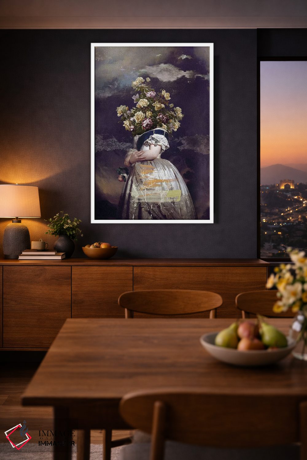 تابلو دکوراتیو گل ها اثر خوزه لوئیس گوئررو - D4W