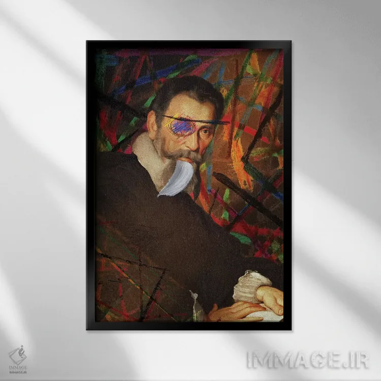 تابلو دکوراتیو دزد دریایی اثر خوزه لوئیس گوئررو - نمای قابدار مشکی