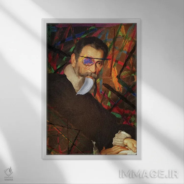 تابلو دکوراتیو دزد دریایی اثر خوزه لوئیس گوئررو - نمای قابدار سفید