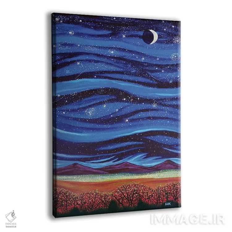 تابلو دکوراتیو آسمان همچون زمین اثر جری لی کرک - نمای پرسپکتیو محصول